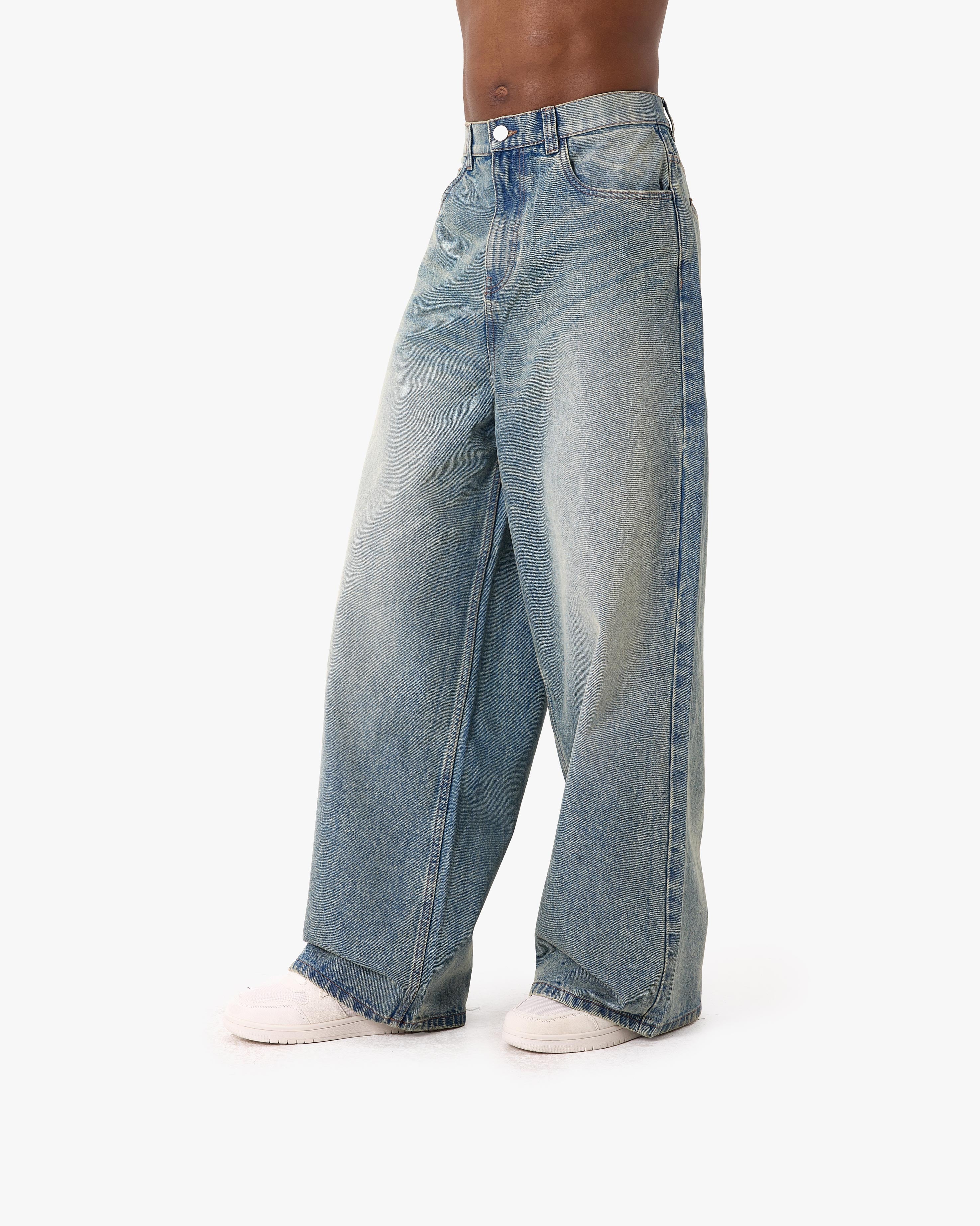 THE BAGGY DENIM PETROL WASHED