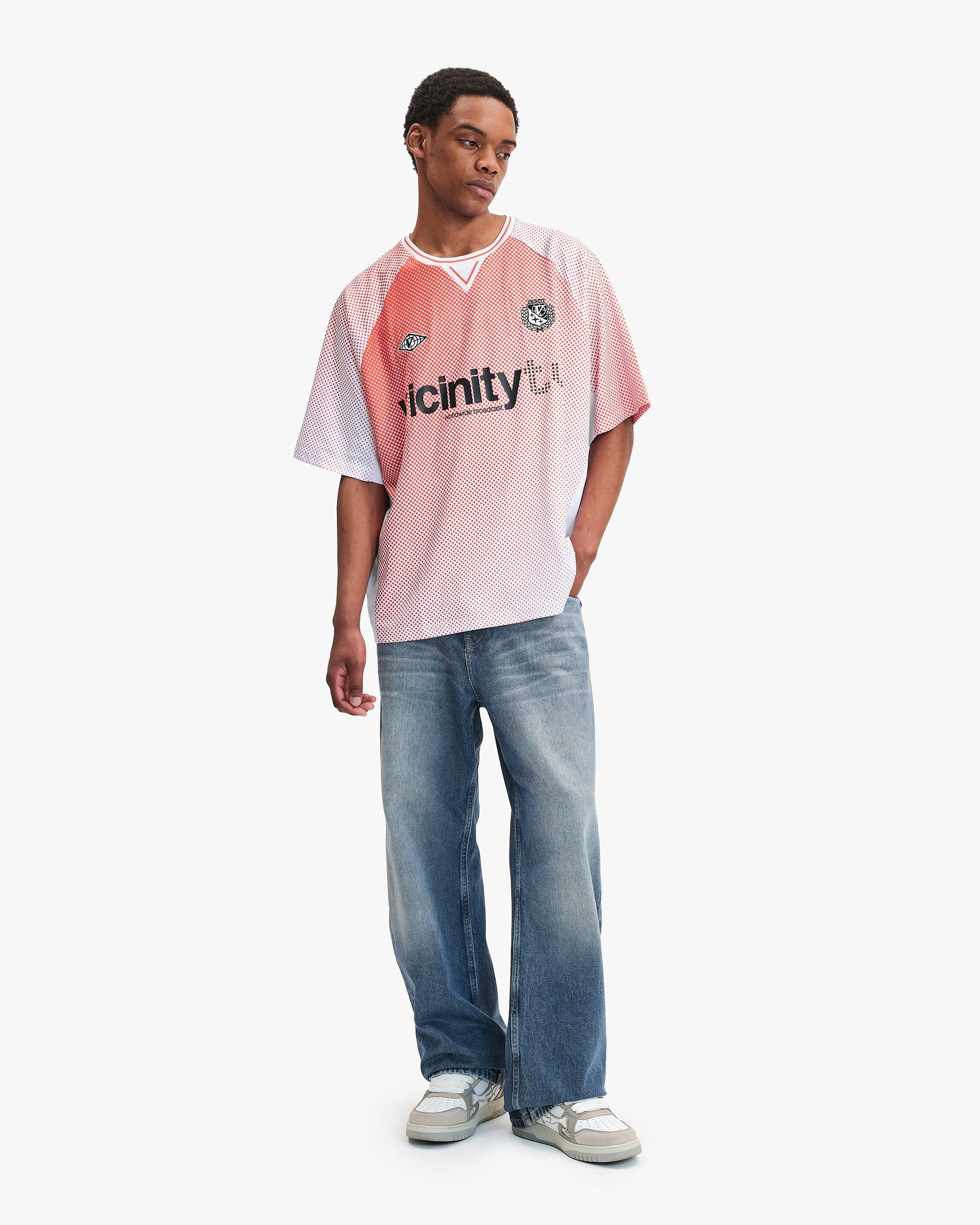 PERFORMANCE JERSEY DOTTED ORANGE