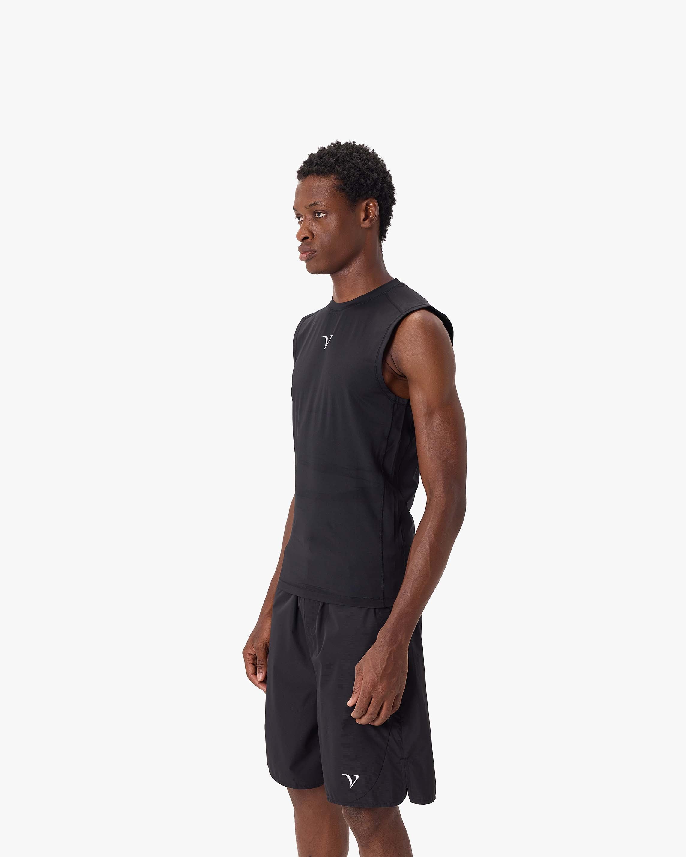 ACTIVEWEAR COMPRESSION TANKTOP BLACK