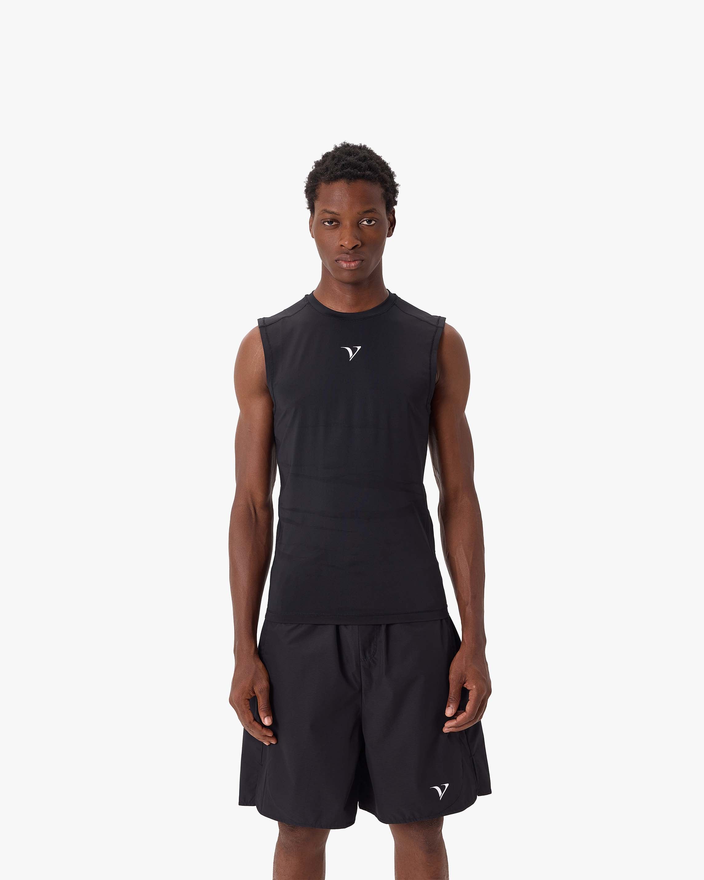 ACTIVEWEAR COMPRESSION TANKTOP BLACK