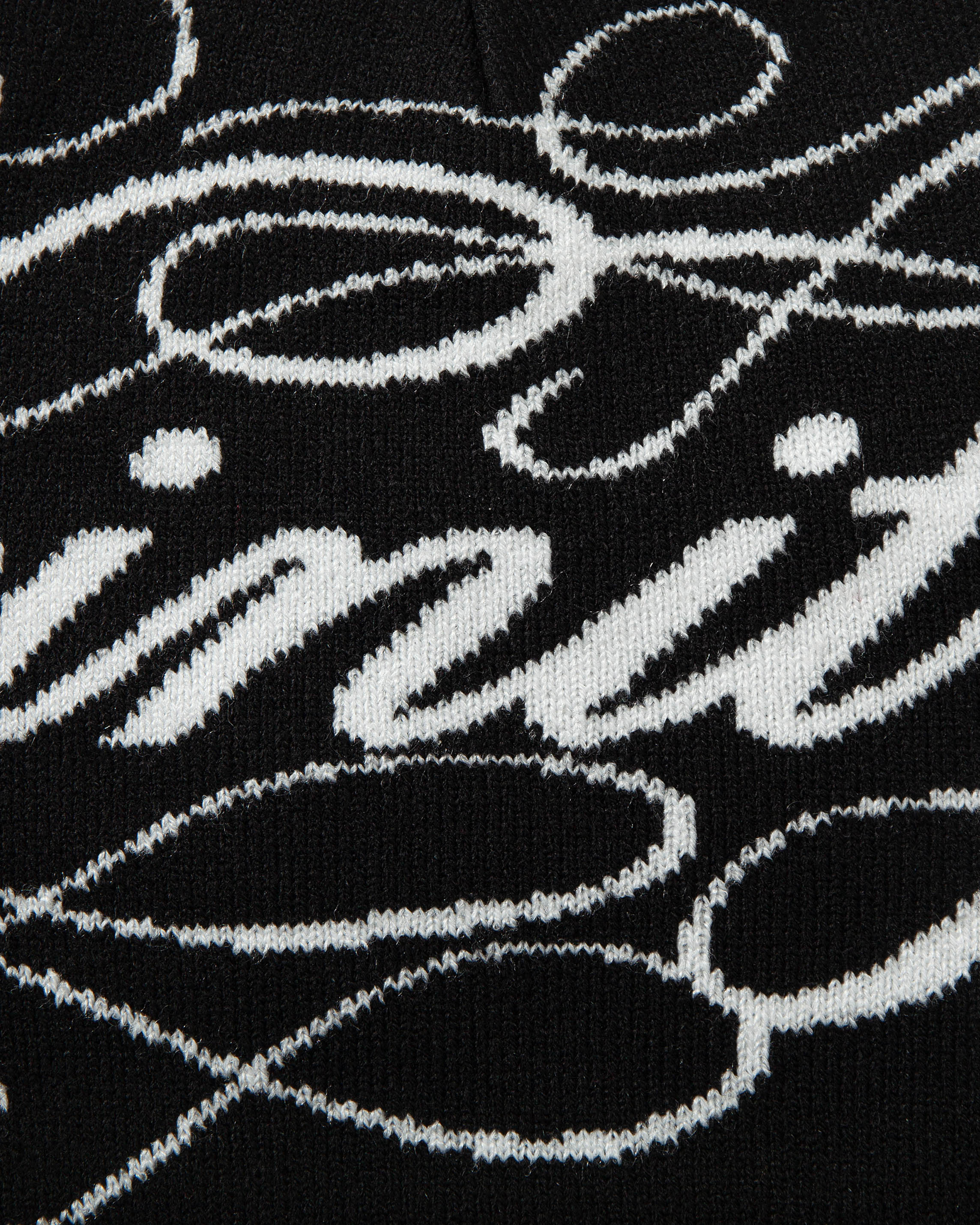 ORNAMENT BEANIE - BLACK