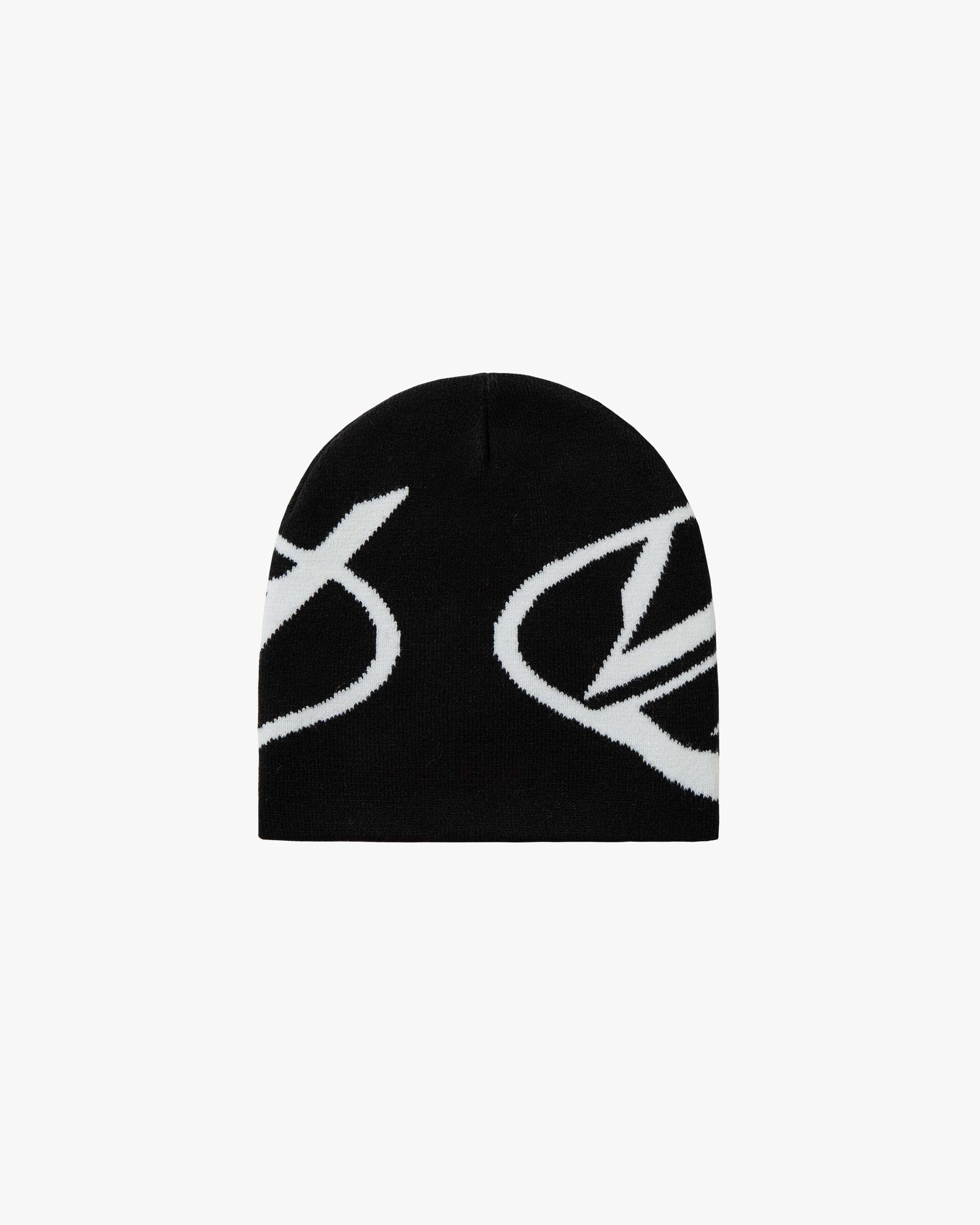 SCRIPT LOGO BEANIE - BLACK