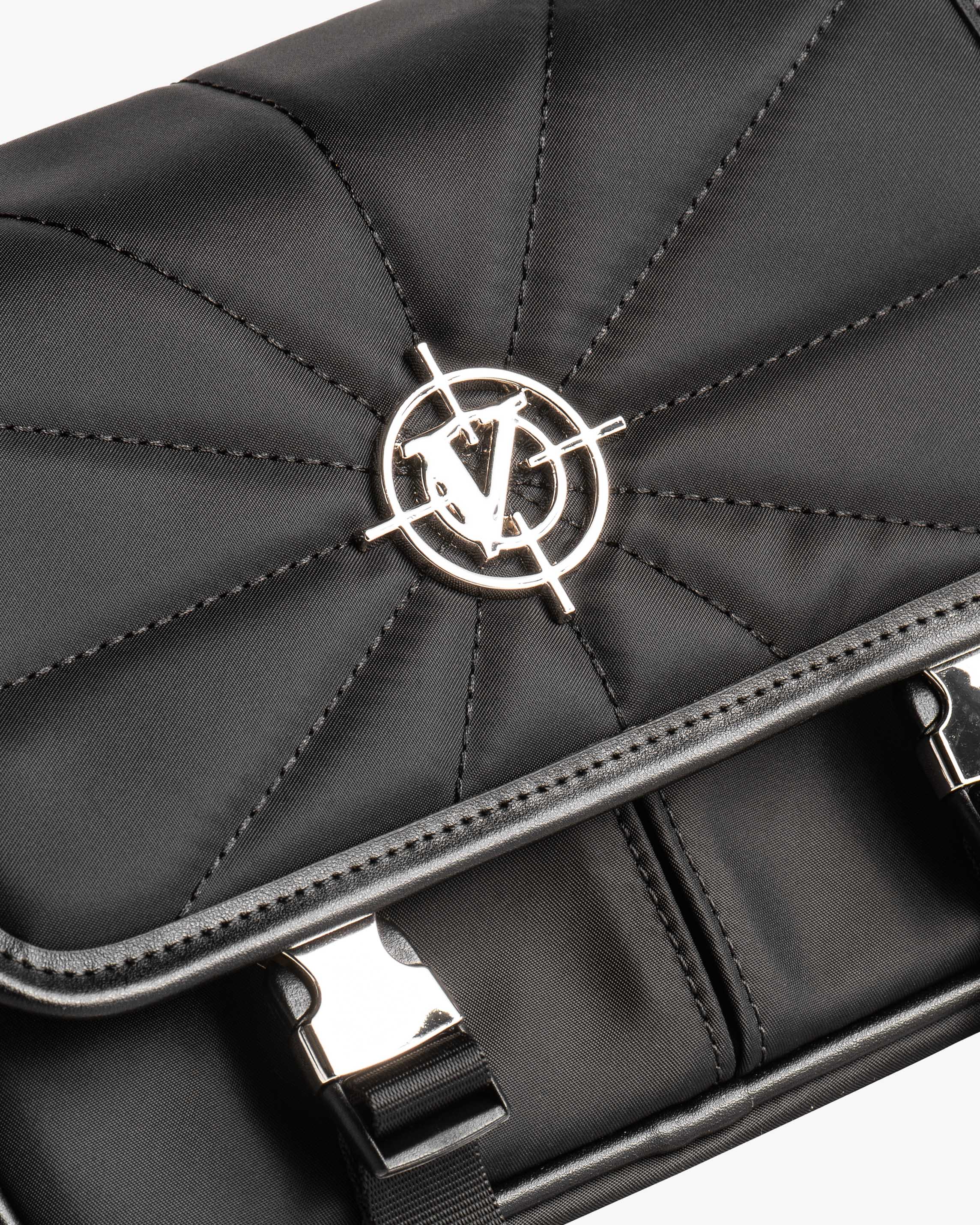 BUCKLE SHOULDER BAG - BLACK