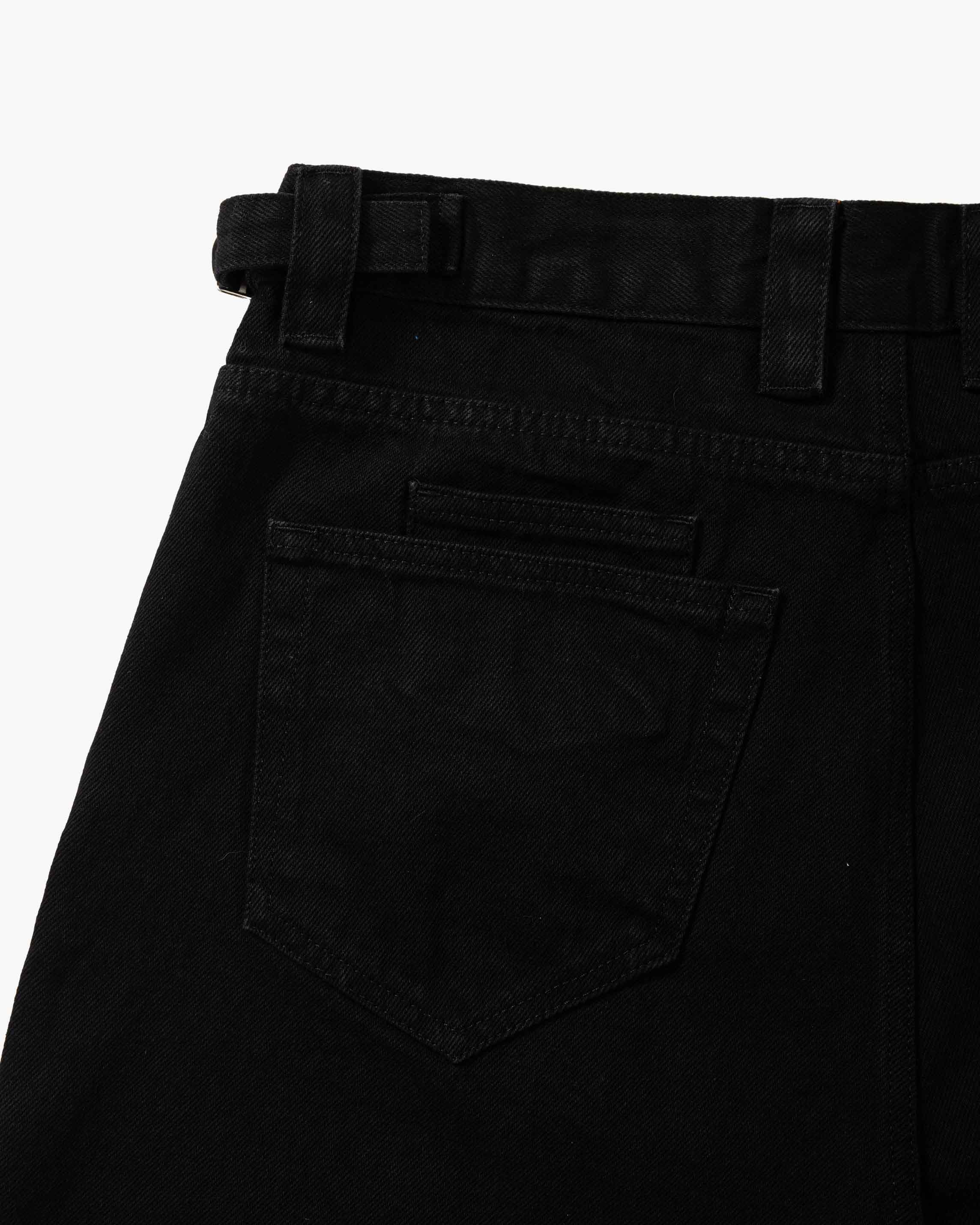MIDNIGHT BLACK DENIM JORTS