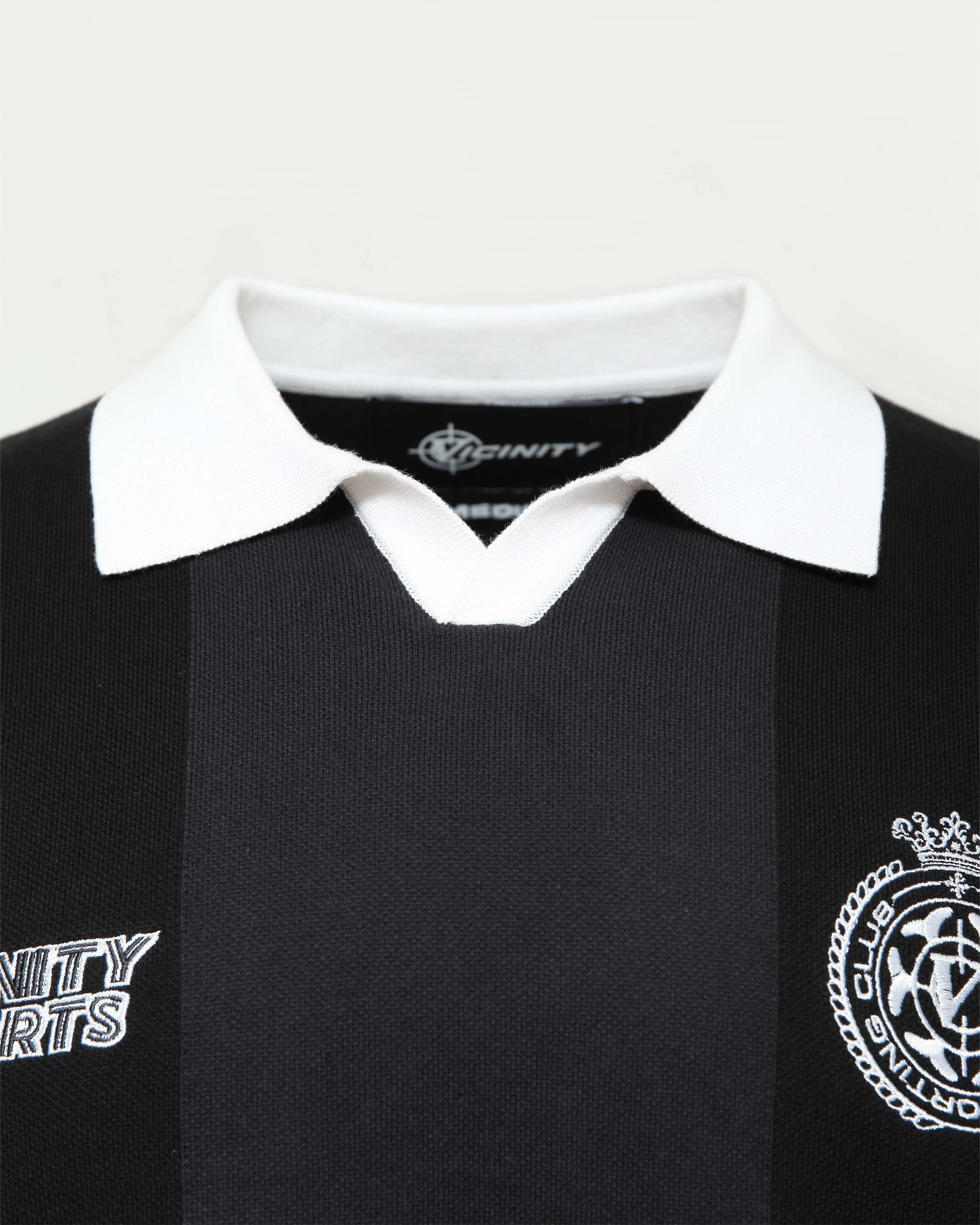 SPORTS TEAM JERSEY KNIT BLACK