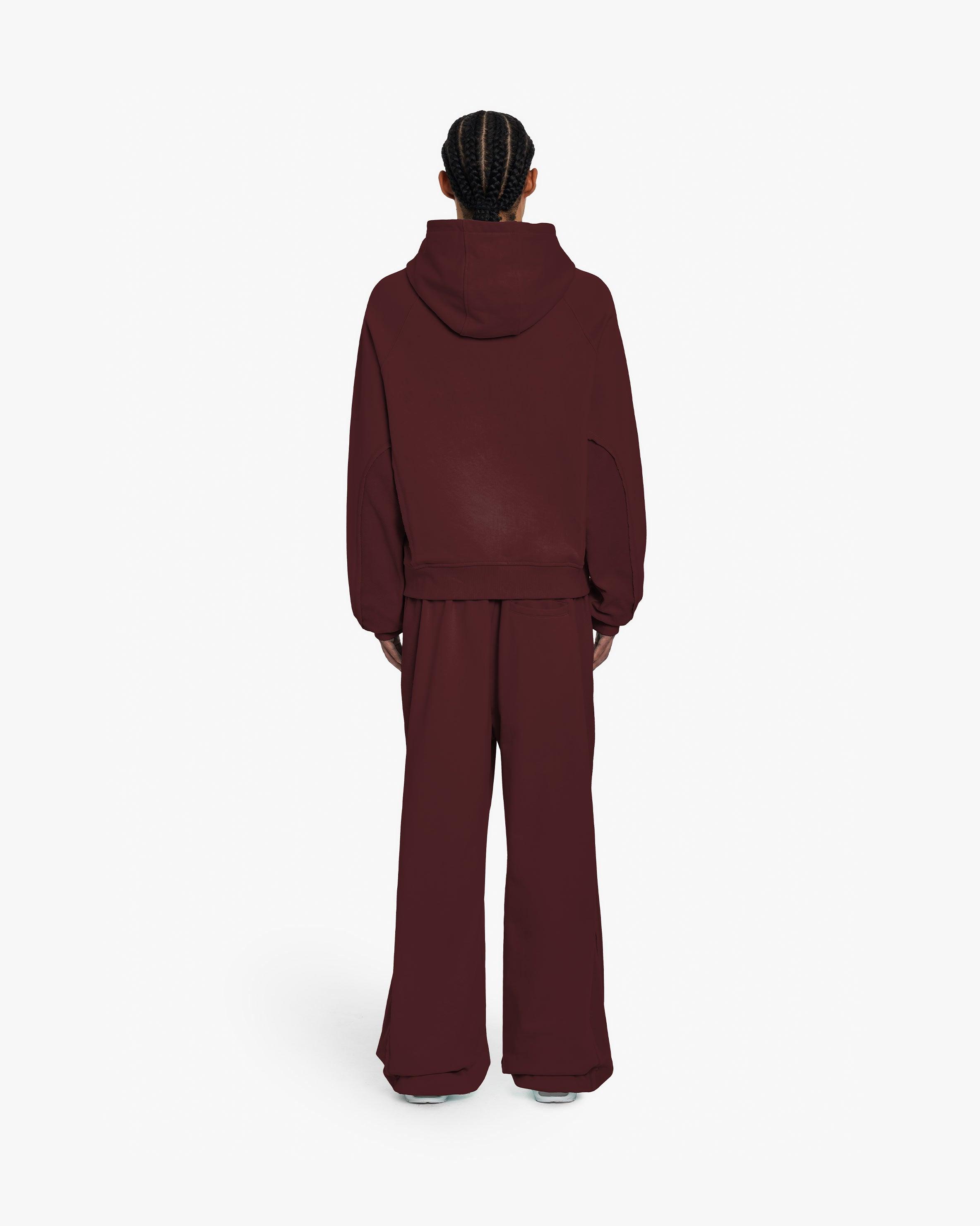 INSIDE OUT HOODIE WINE RED
