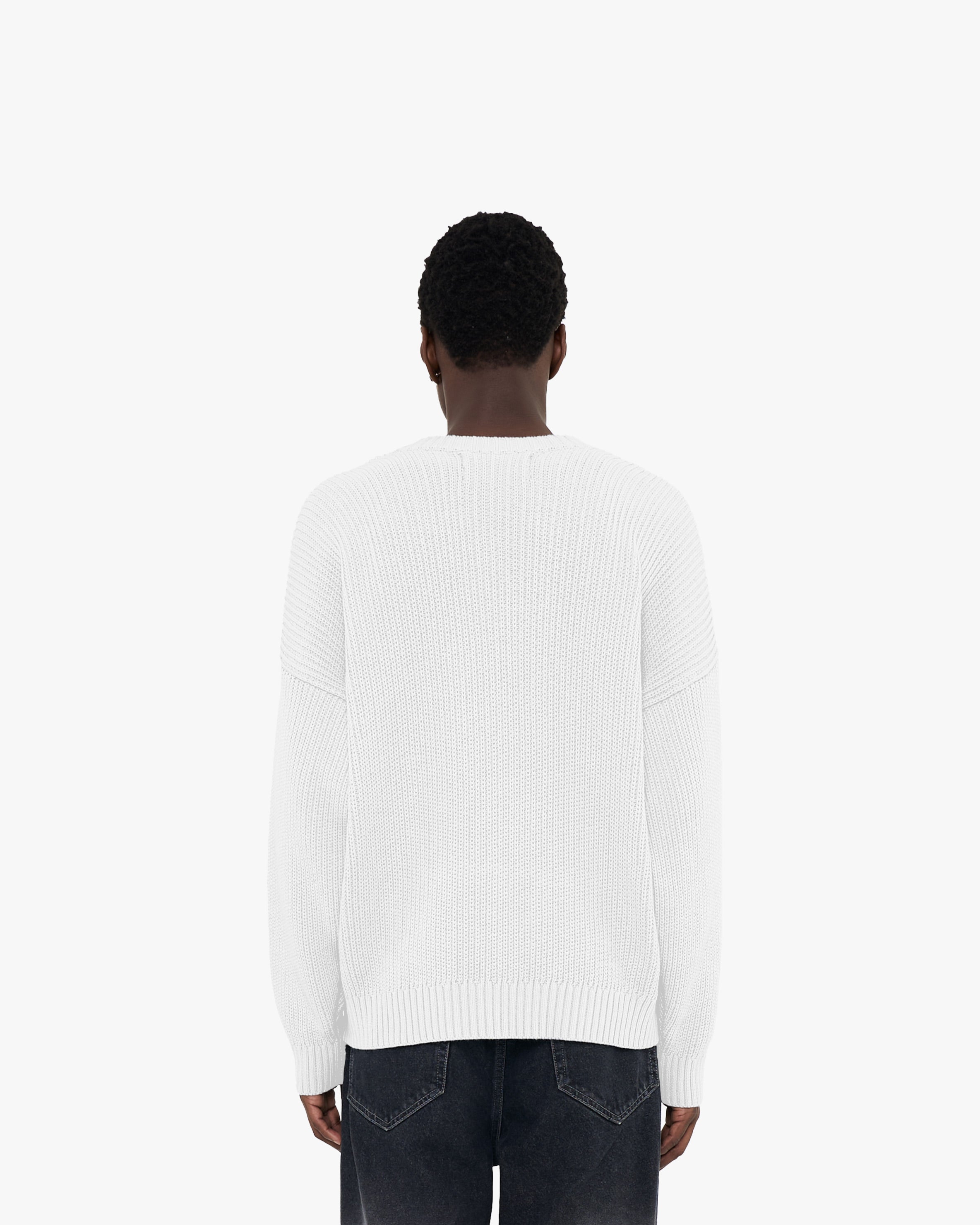 V-LOGO KNITWEAR WHITE