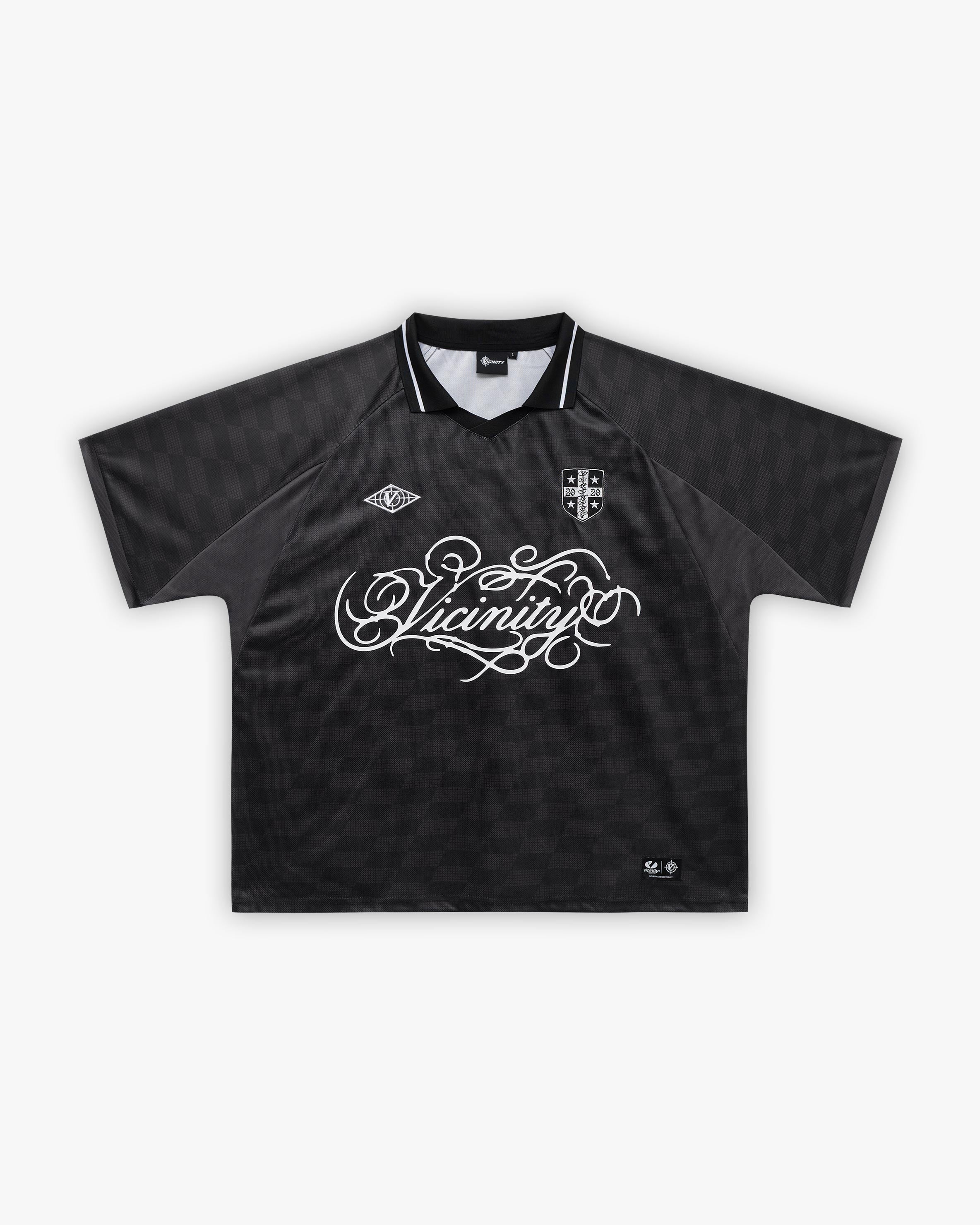 CHECKERED BW JERSEY BLACK