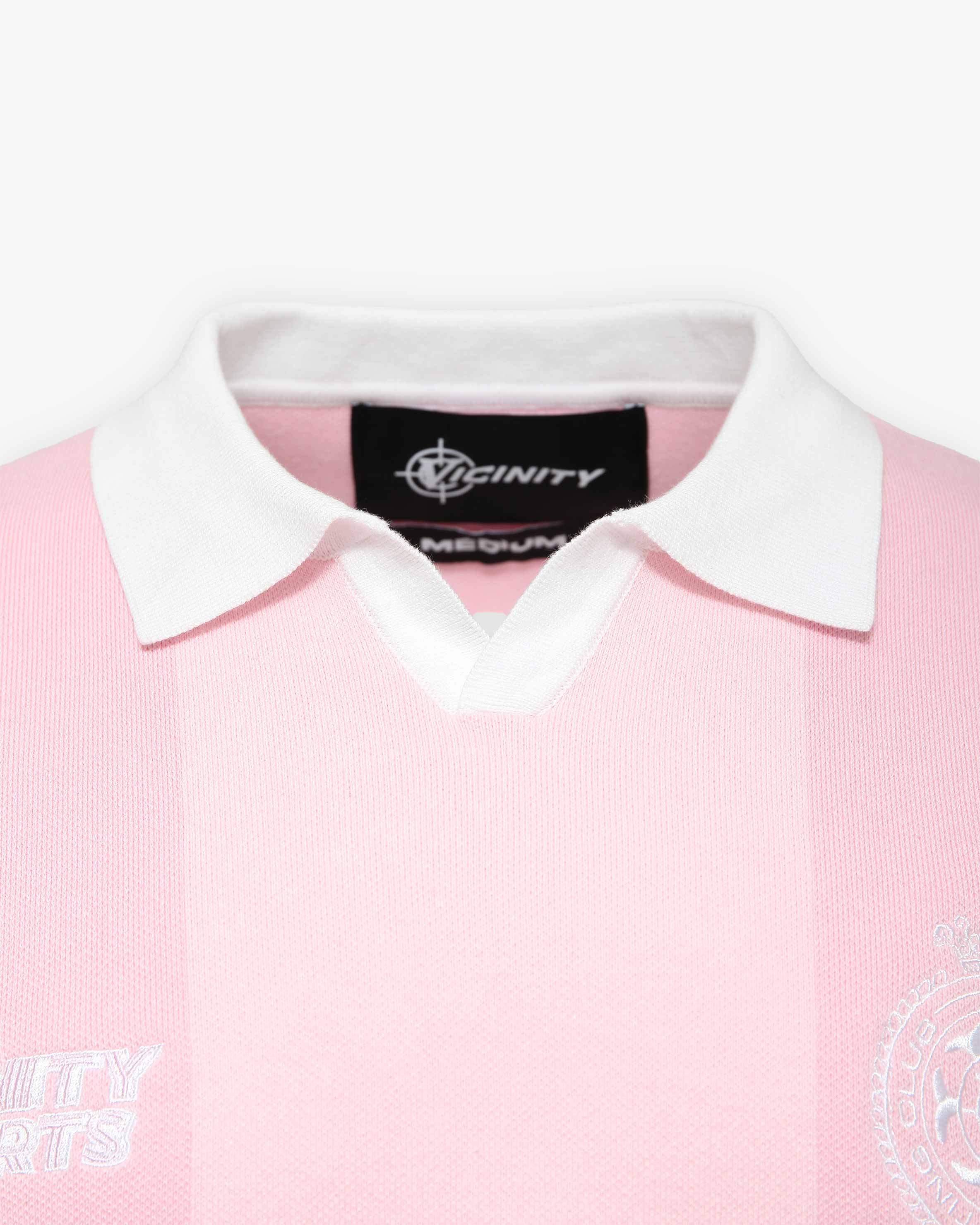 SPORTS TEAM JERSEY KNIT PINK