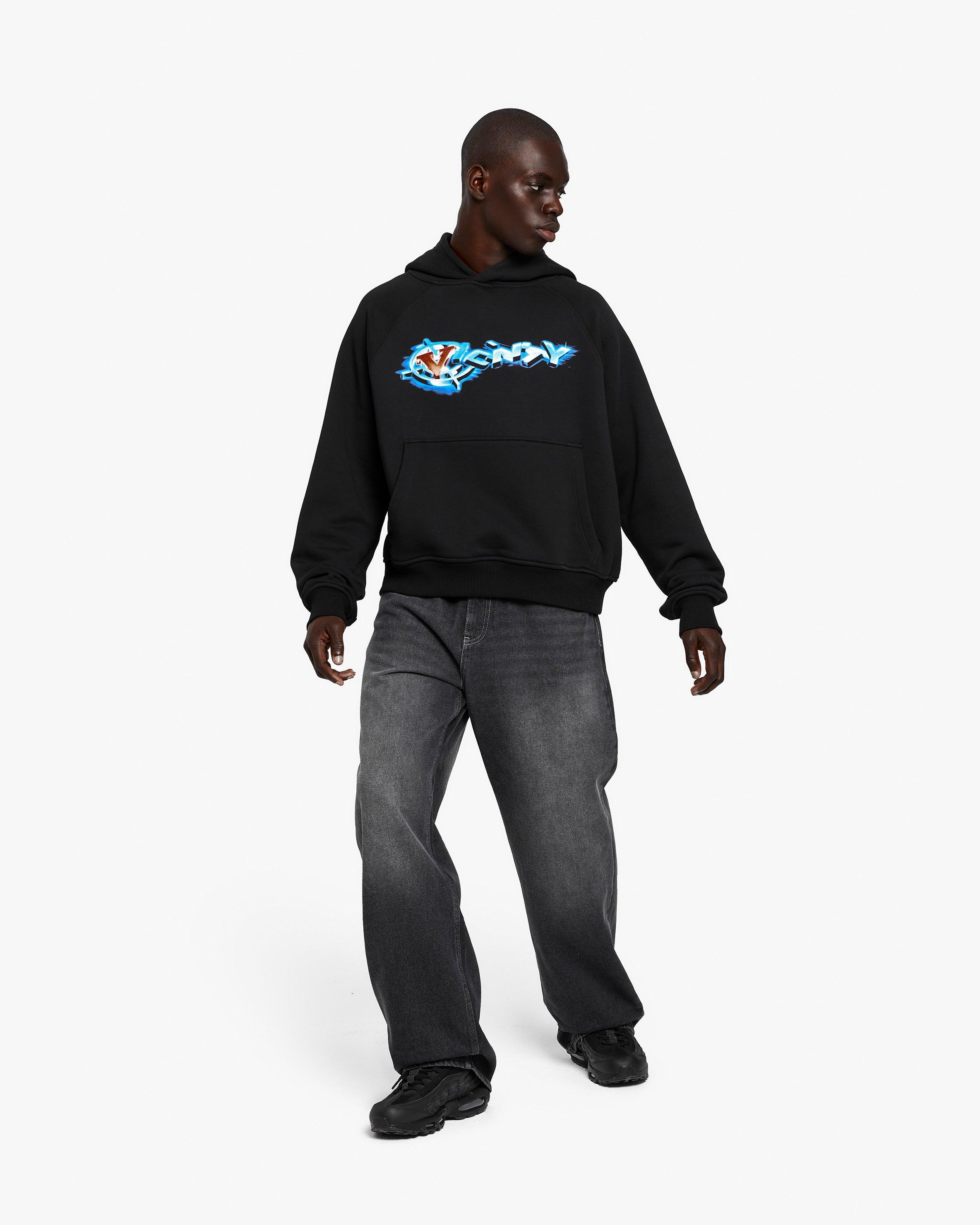 CHROME LOGO HOODIE BLACK