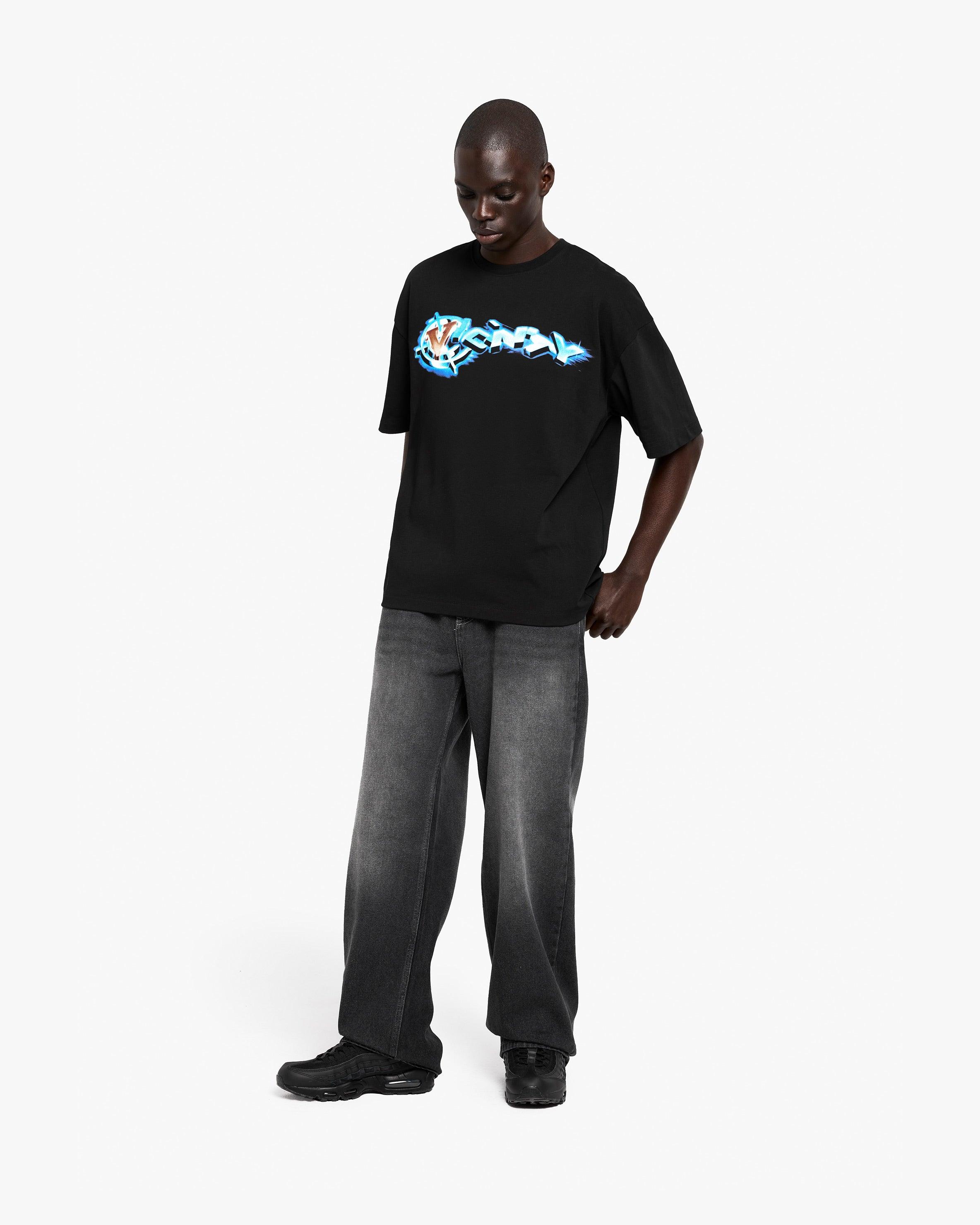 CHROME LOGO TEE BLACK