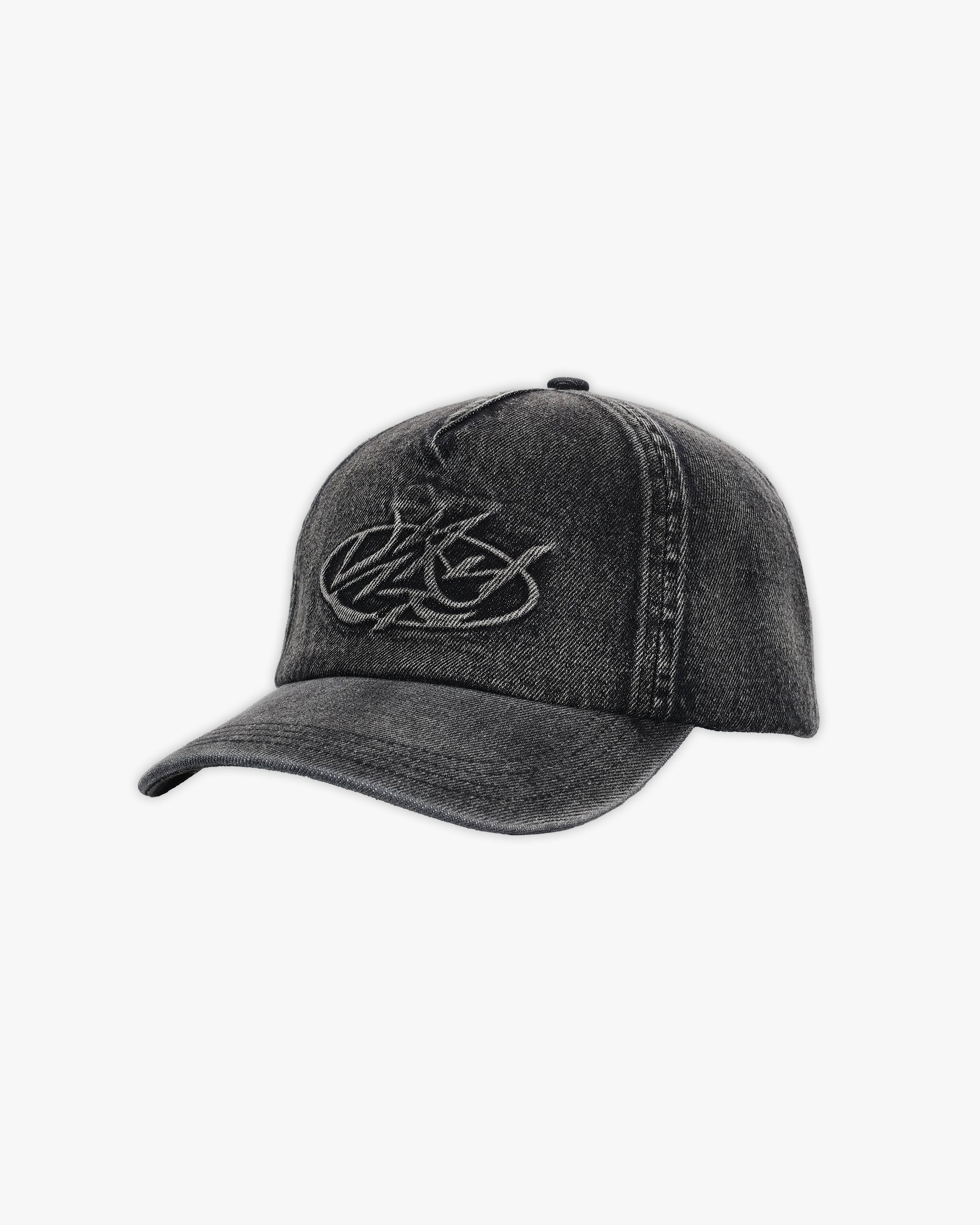 SCRIPT DENIM CAP BLACK