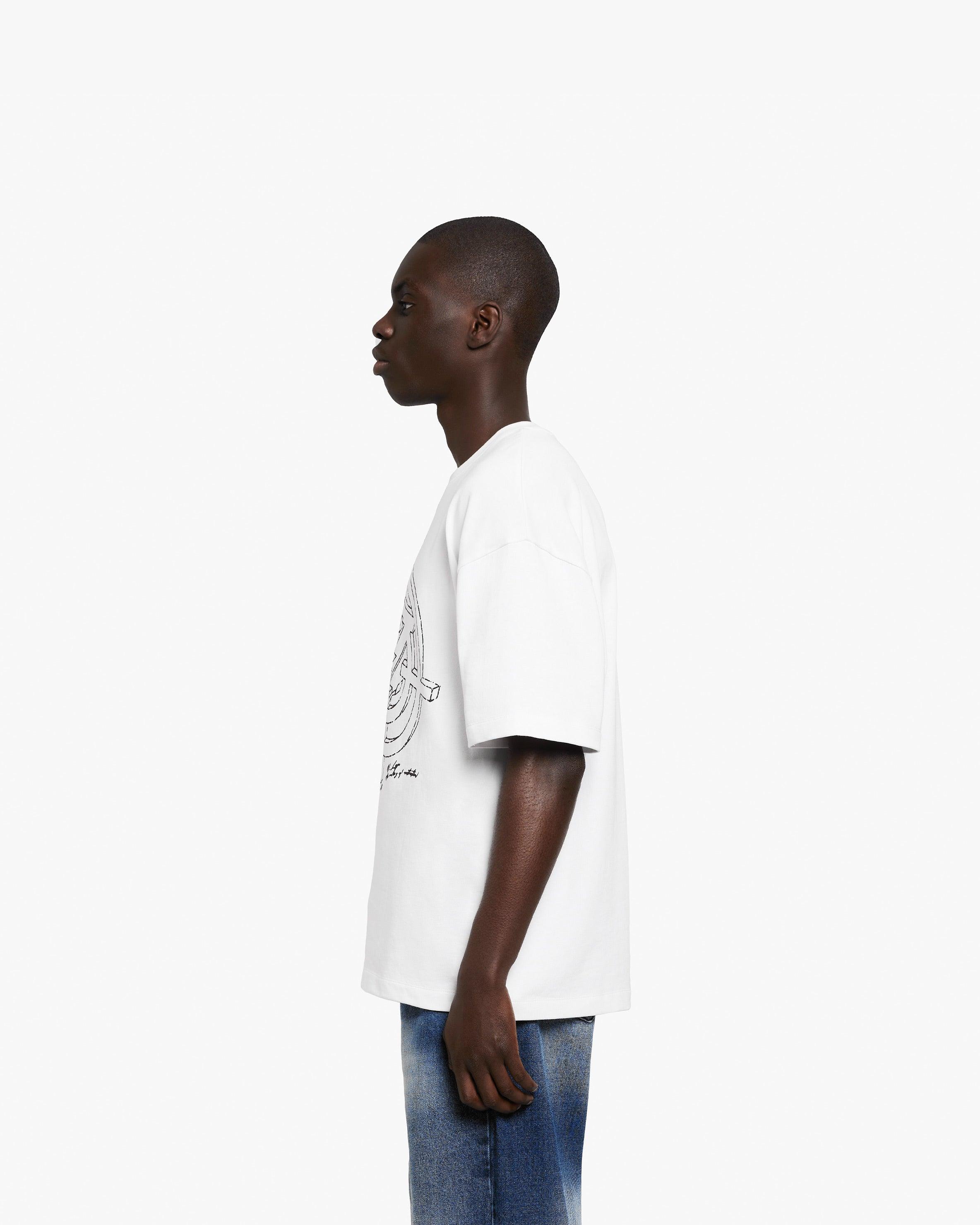 CONSTRUCTION LOGO TEE WHITE