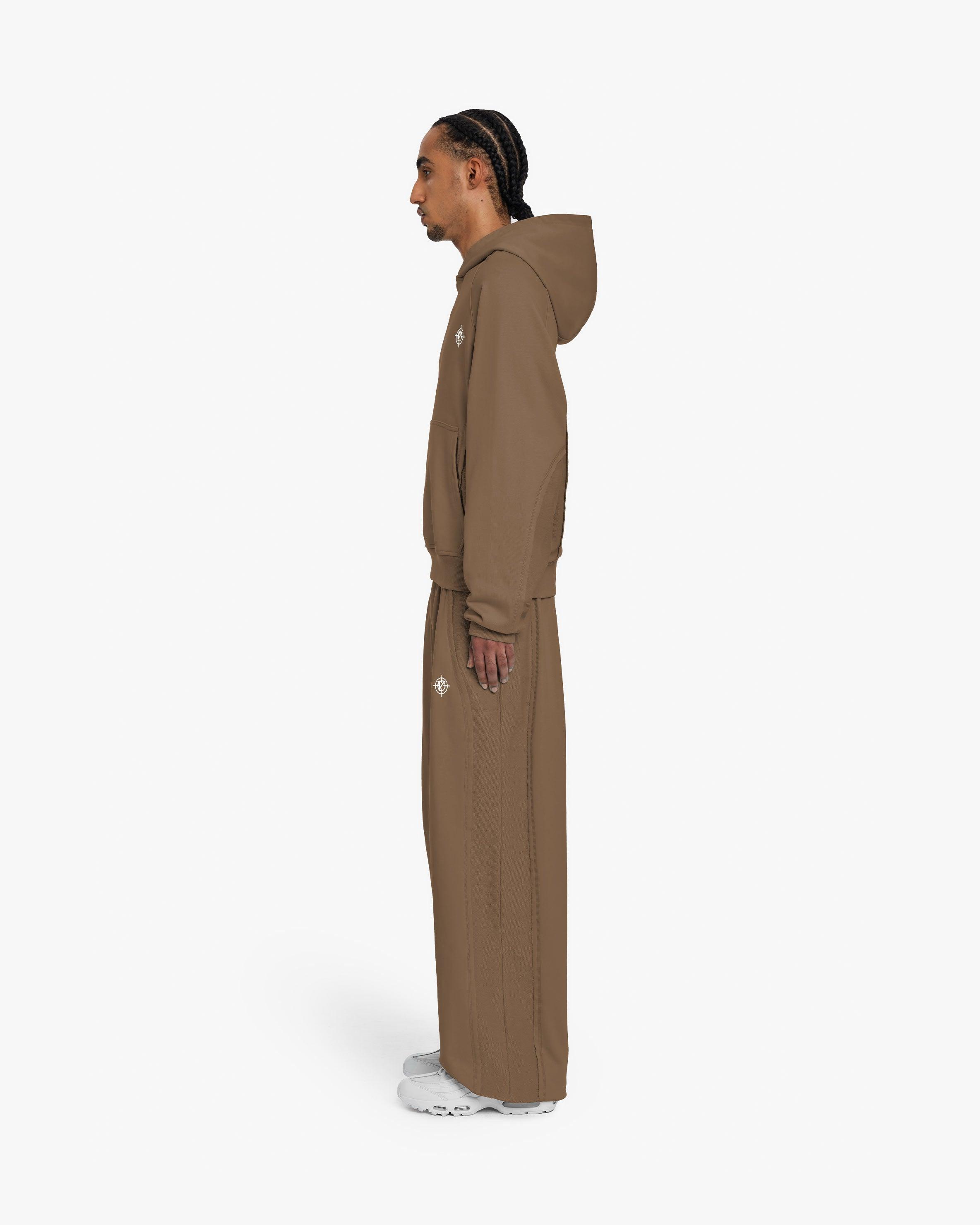 INSIDE OUT HOODIE CHOCOLATE BROWN