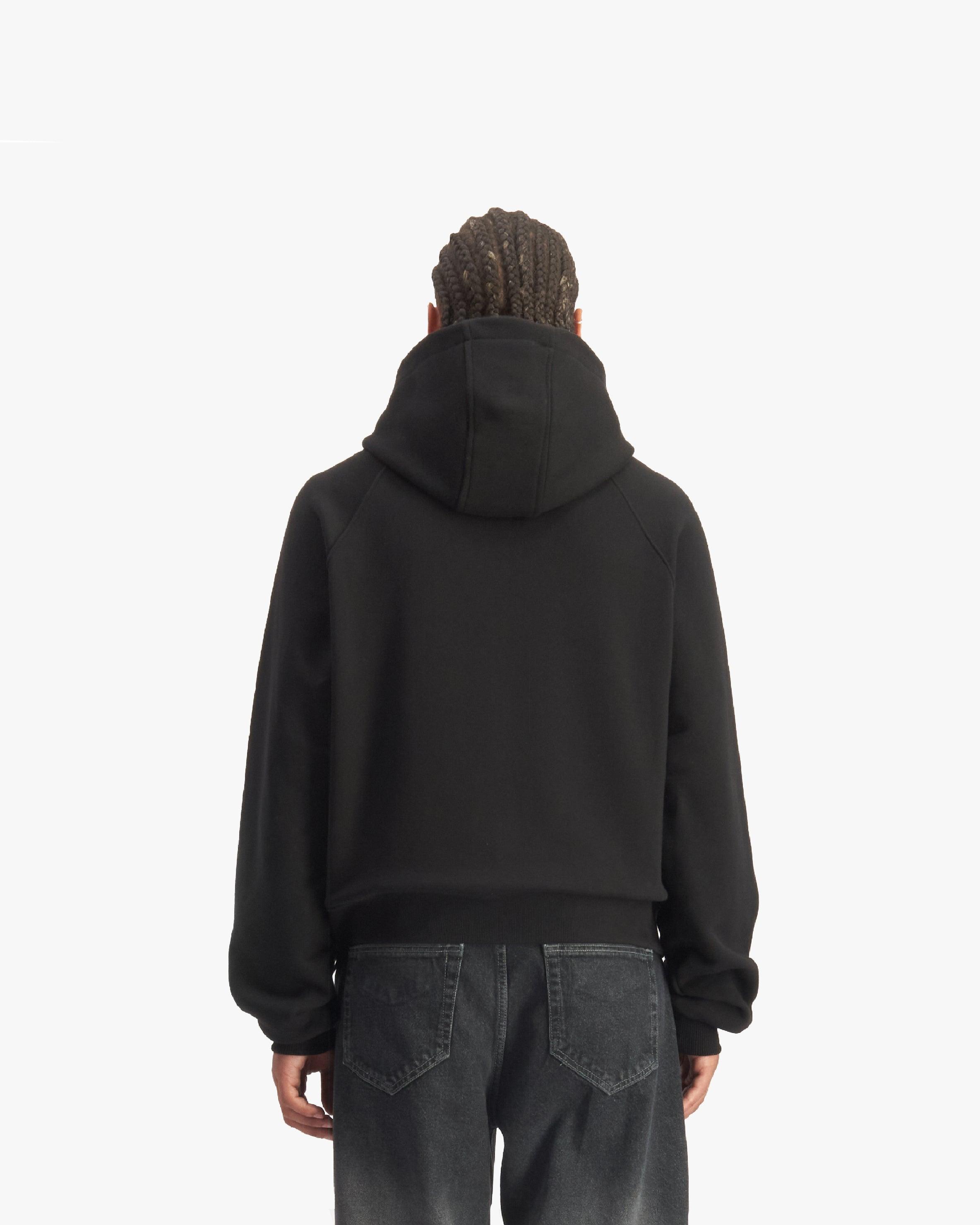 SHOOTING HOUSE ZIP HOODIE BLACK
