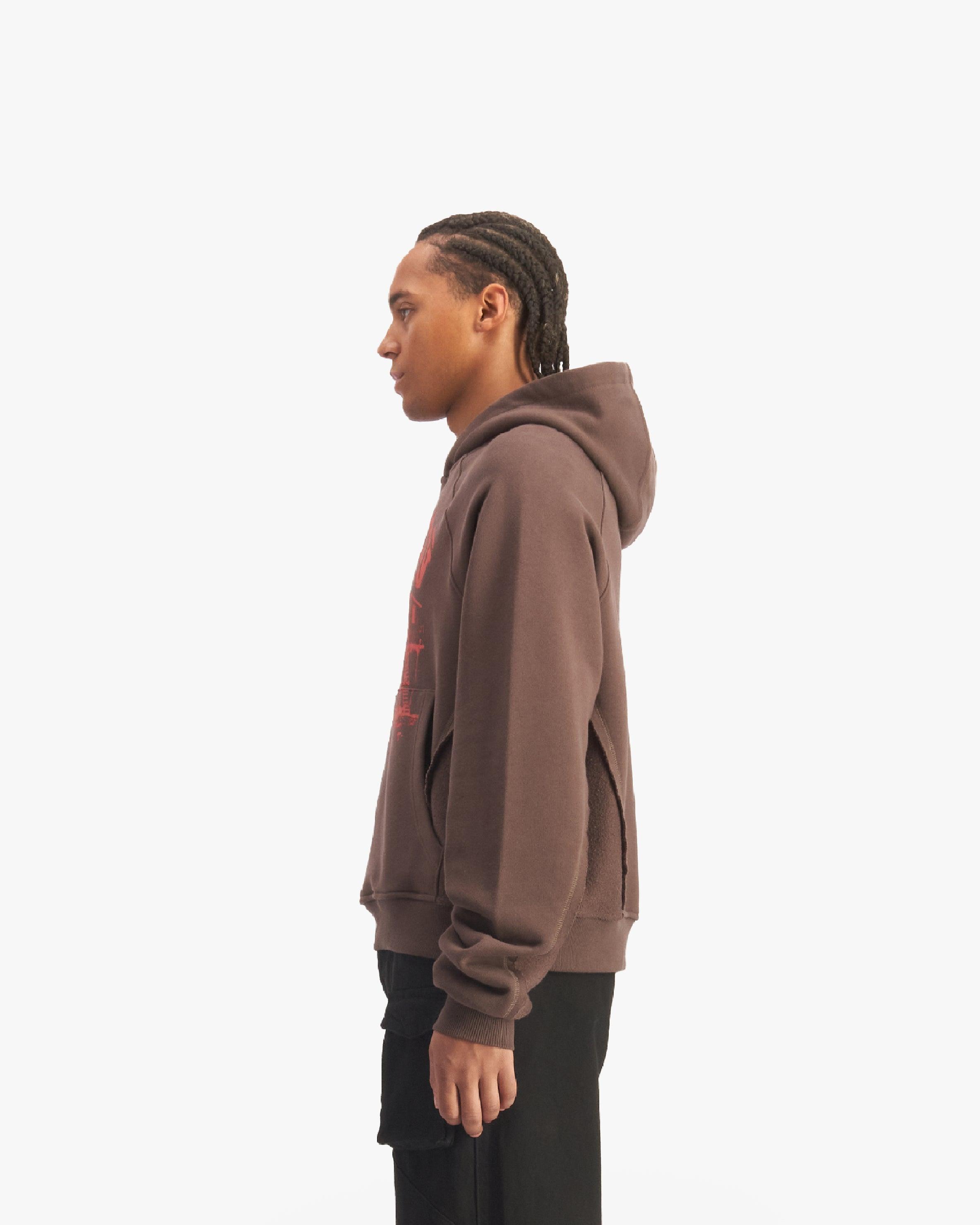 SHOOTING HOUSE HOODIE BROWN