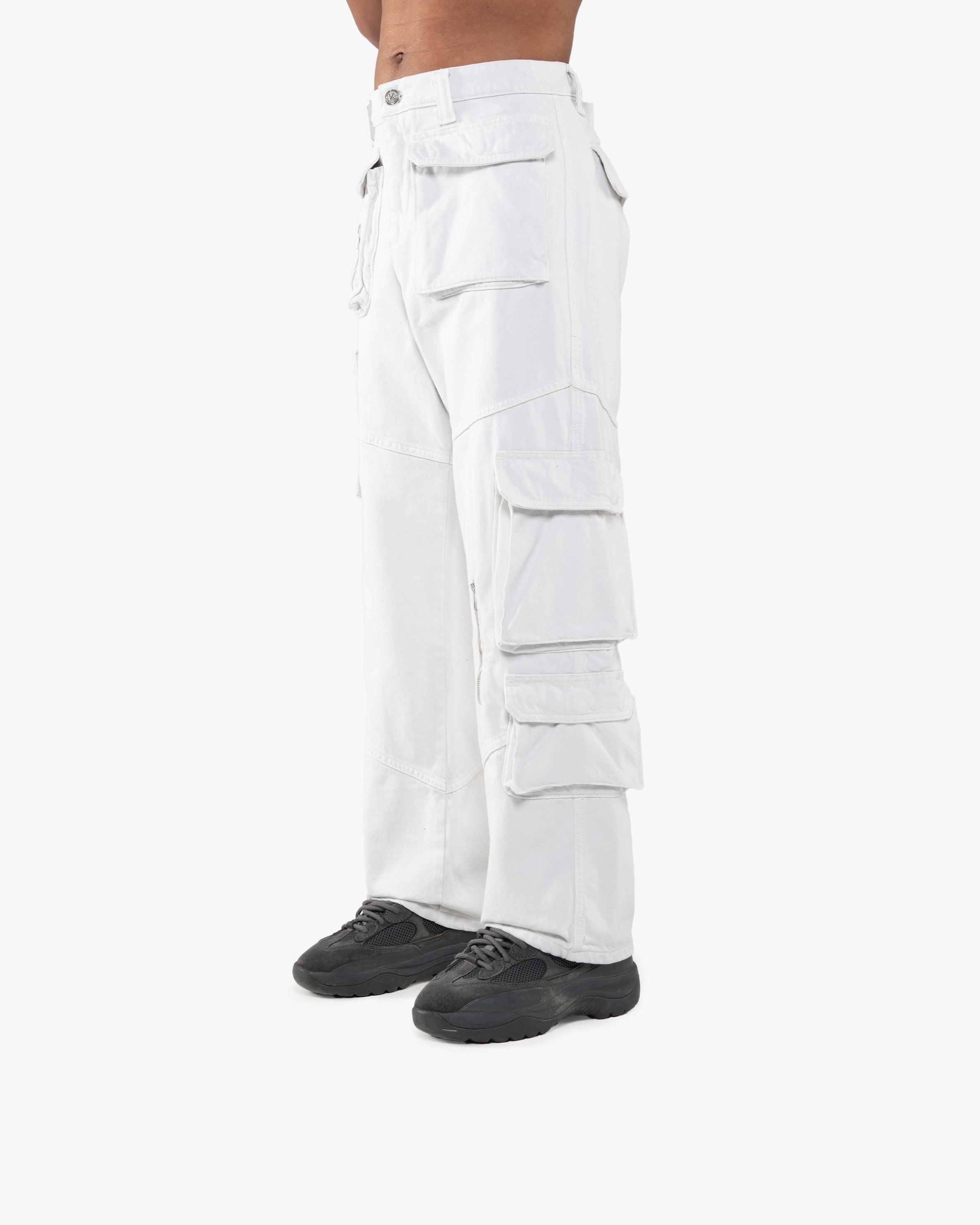 MULTIPOCKET CARGOPANTS LIGHT GREY