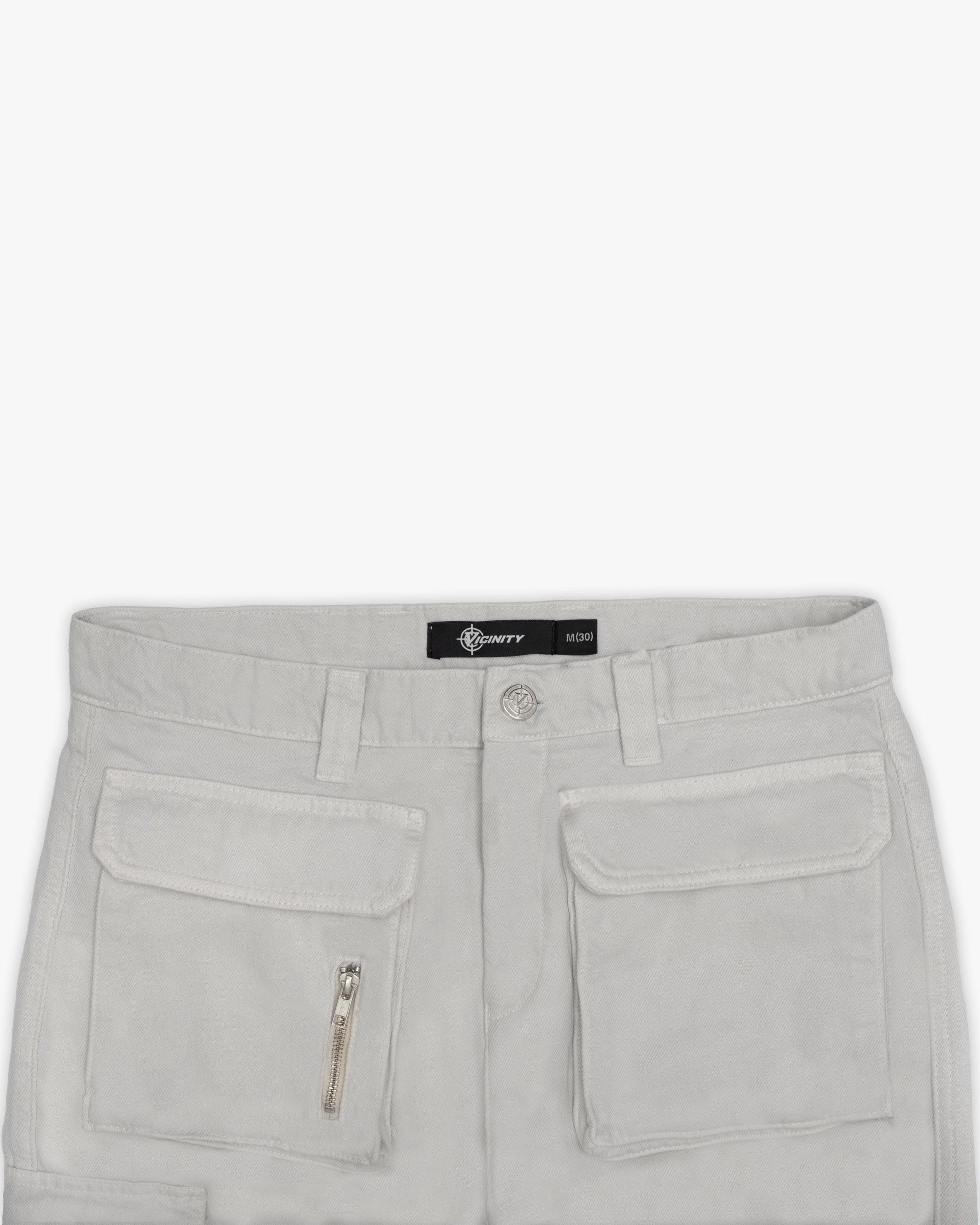 MULTIPOCKET CARGOPANTS LIGHT GREY