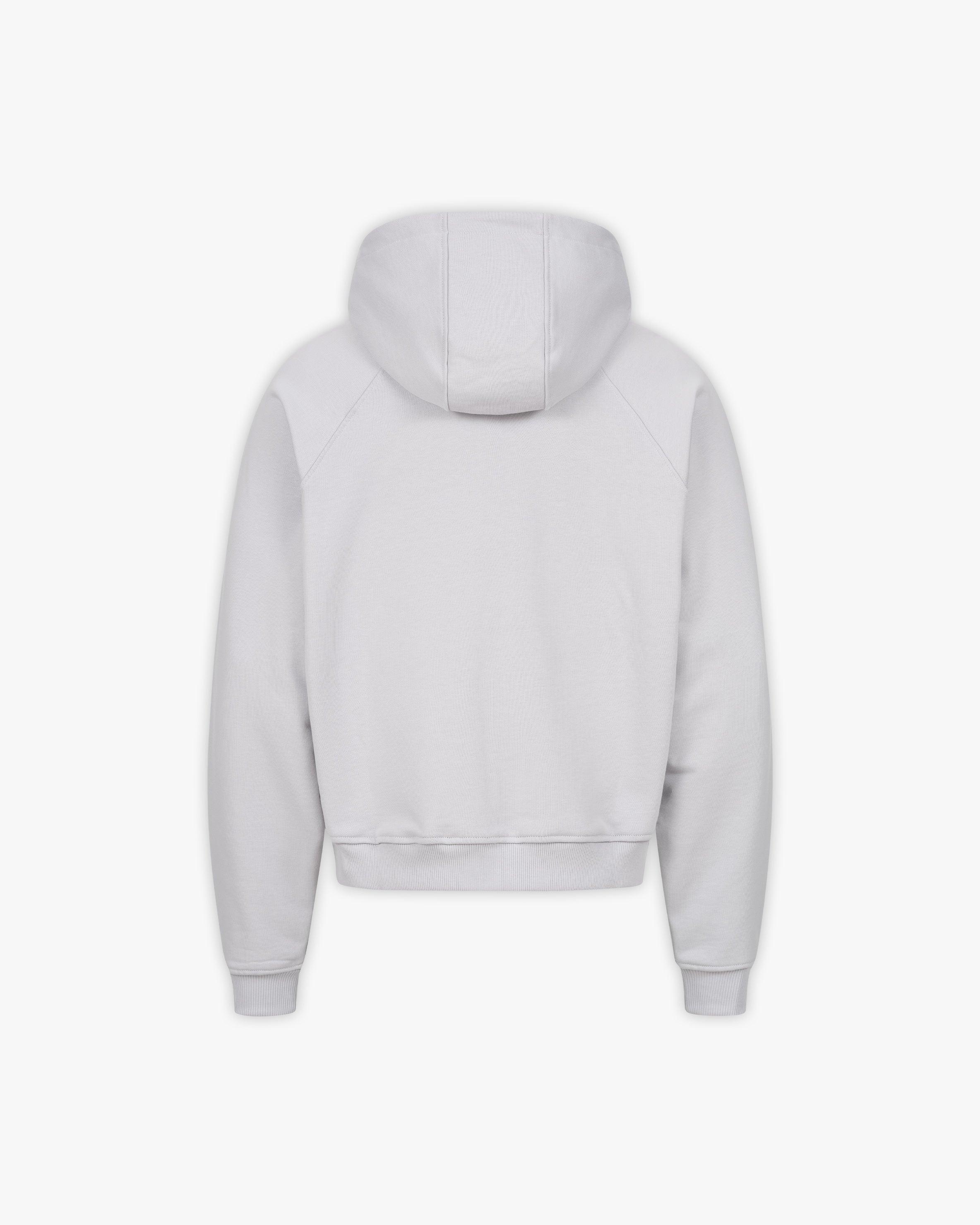 BINARY 2.0 ZIP HOODIE LIGHT GREY